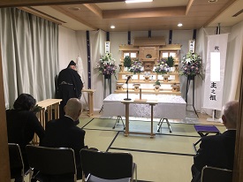 北斎場での葬儀・家族葬事例