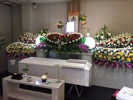 堺市立斎場での葬儀・家族葬事例