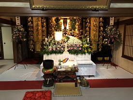 堺市立斎場での葬儀・家族葬事例