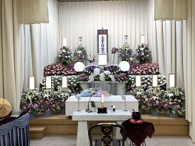 堺市立斎場での葬儀・家族葬事例