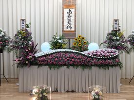 堺市立斎場での葬儀・家族葬事例