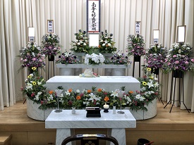 堺市立斎場での葬儀・家族葬事例