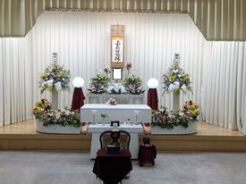 堺市立斎場での葬儀・家族葬事例