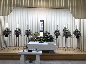 堺市立斎場での葬儀・家族葬事例