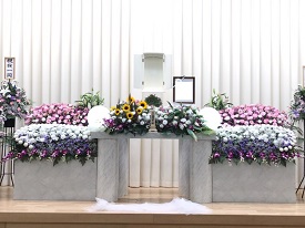 堺市立斎場での葬儀・家族葬事例