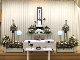 堺市立斎場での葬儀・家族葬事例