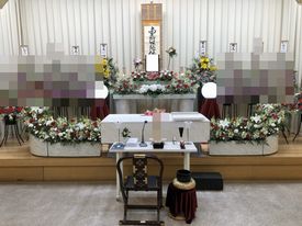 堺市立斎場での葬儀・家族葬事例