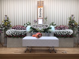 堺市立斎場での葬儀・家族葬事例