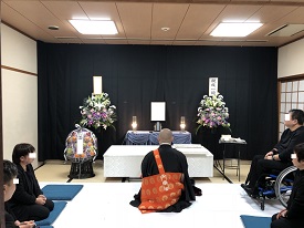 瓜破斎場,お葬式事例その２２その２